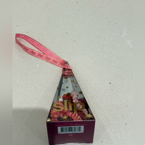 Slip Silk Hair Ties with Pink Ribbon - Picture 2 of 6